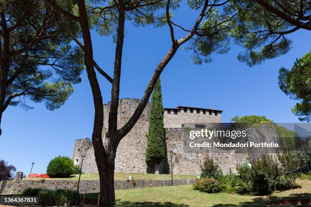 Gorizia Castle, built on the hill of the city. Borgo Castello, Gorizia , August 18th, 2021