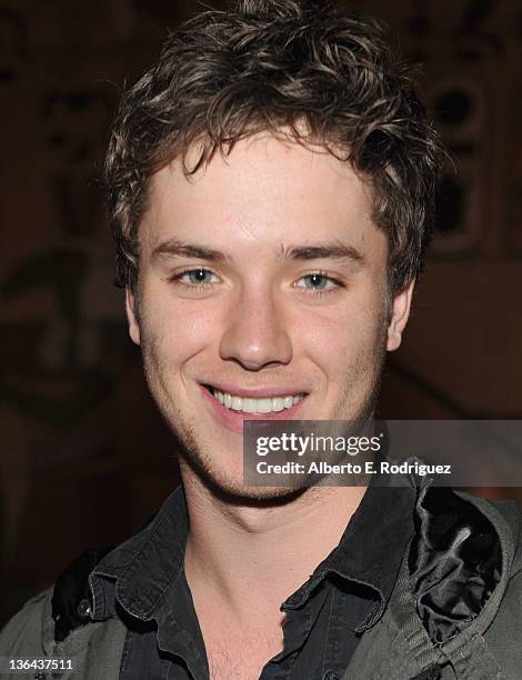 Actor Jeremy Sumpter attends the premiere of "Beneath The Darkness" at the Egyptian Theatre on January 4, 2012 in Hollywood, California.