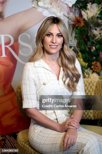 Spanish singer Edurne presents her new album 'Catarsis Deluxe' at the CoolRooms Hotel on January 13, 2022 in Madrid, Spain.