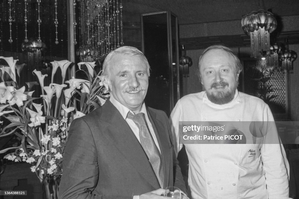 Roger Vergé et Robert Lesenne en 1977
