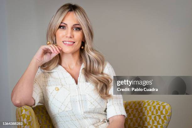 Spanish singer Edurne presents her new album 'Catarsis Deluxe' at the Cool Rooms Hotel on January 13, 2022 in Madrid, Spain.