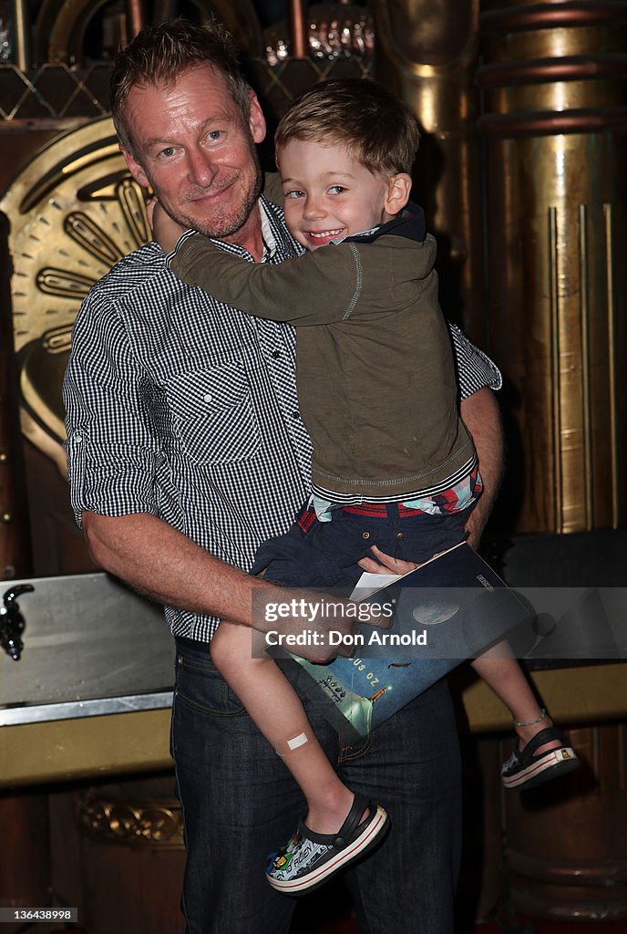 Richard Roxburgh and son Raphael Roxburgh pose at the Circus Oz... News ...