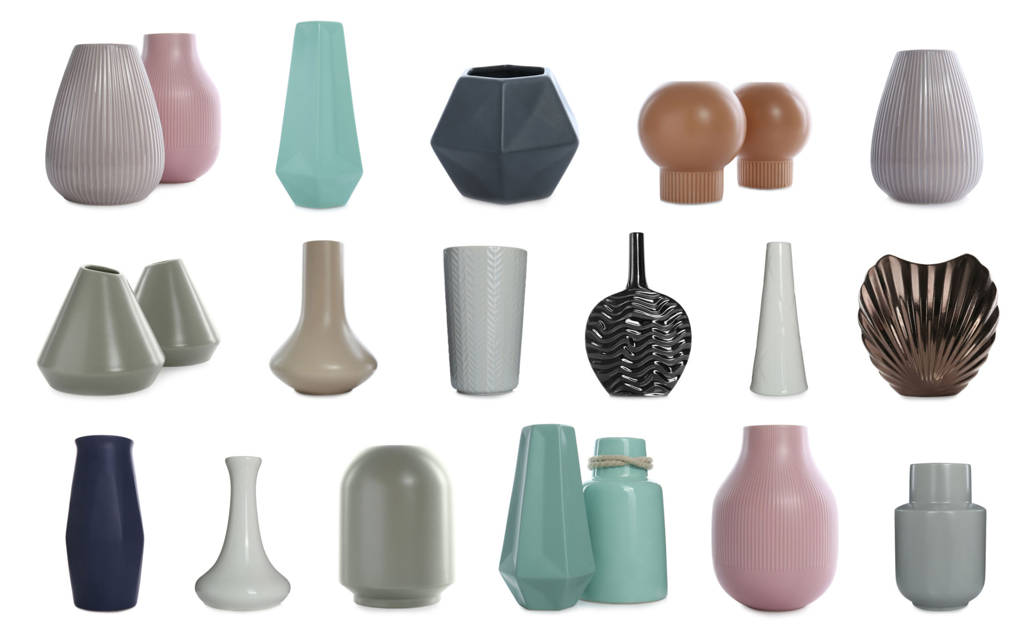variety of vases