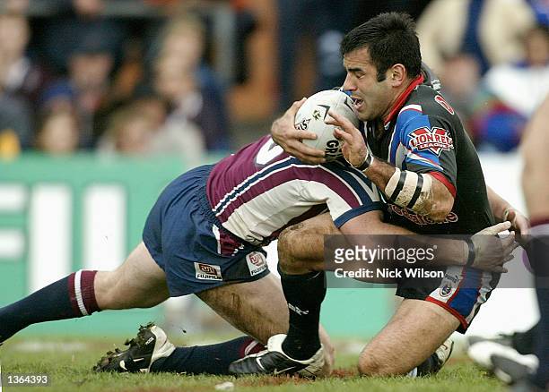 Stacey Jones of the Warriors in action during the round 25 NRL match between the Northern Eagles and the New Zealand Warriors played at Brookvale...