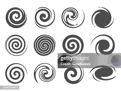 Designelement swirl icons Designelement swirl icons