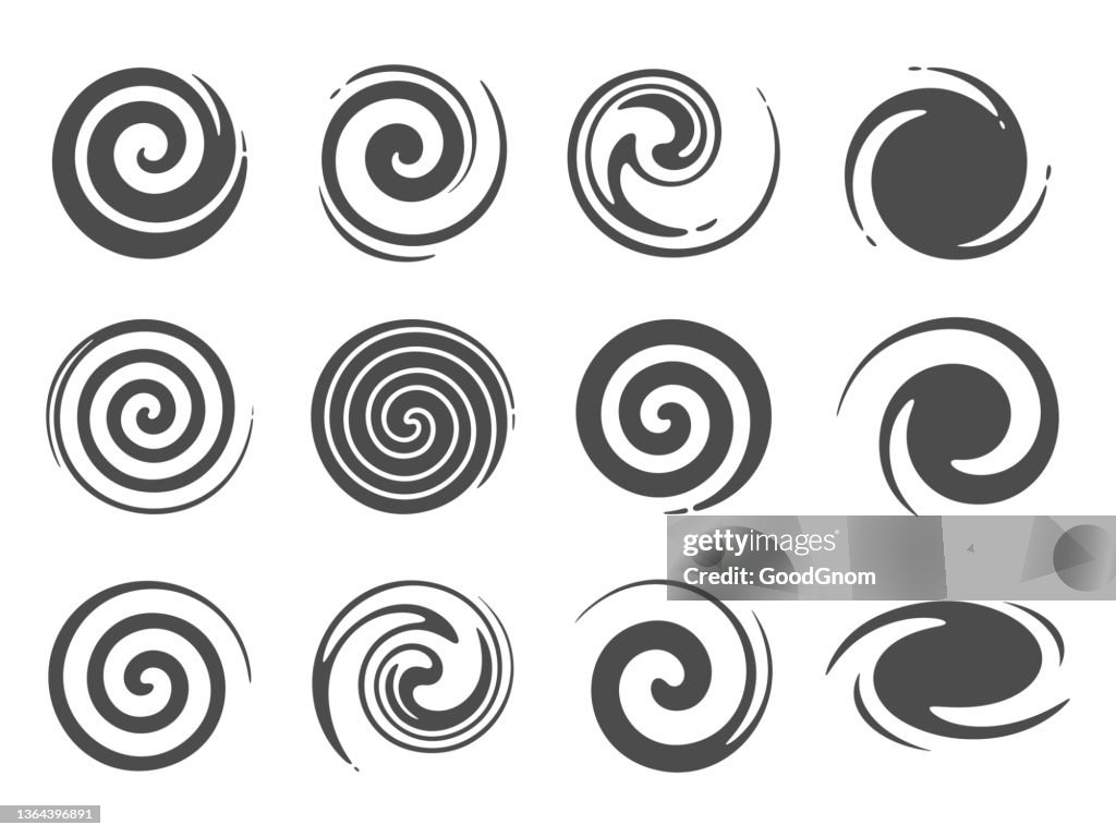 Swirl icons design element