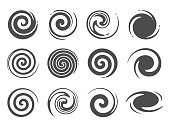 swirl icons design element