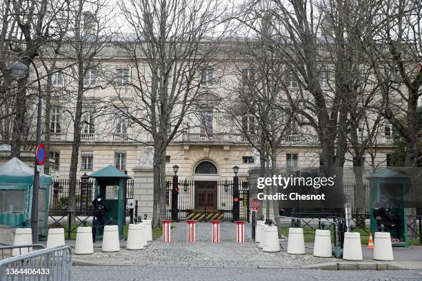 The U.S. Embassy in Paris is seen where officials serving at the U.S. Diplomatic mission in Paris are believed to have been diagnosed with the...