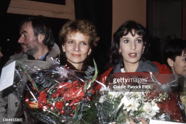 Nicole Garcia et Anémone à la Berlinale, le 23 février 1985, à Berlin.