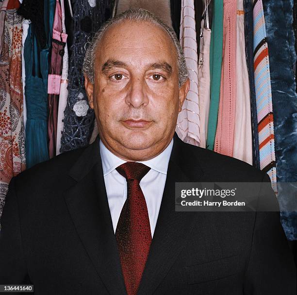 Businessman Philip Green is photographed for Management Today on March 6, 2006 in London, England.