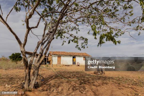 Home in the Mulungu Quilombola community, located near a large wind farm, in Morro do Chapeu, Bahia state, Brazil, on Thursday, May 18, 2023. Brazil...