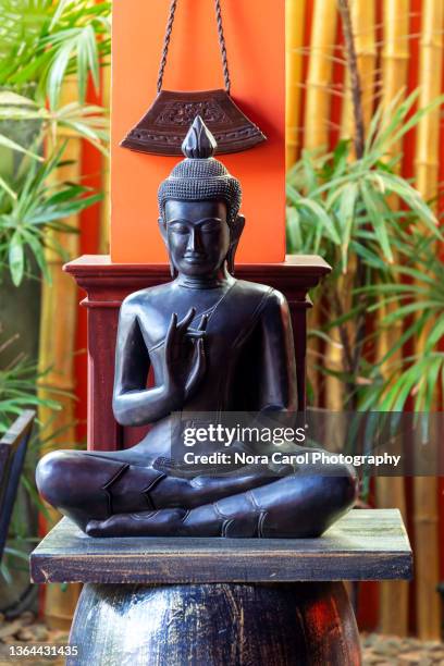 close up of a buddha figurine - cambodian buddhist stock pictures, royalty-free photos & images