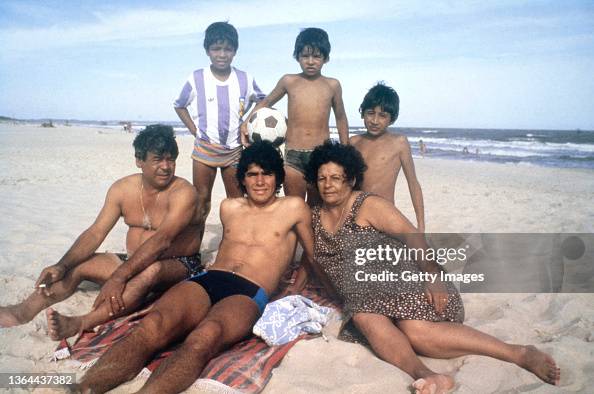 Diego Maradona Argentina on the Beach 1980 Diego Maradona Argentina on the Beach 1980