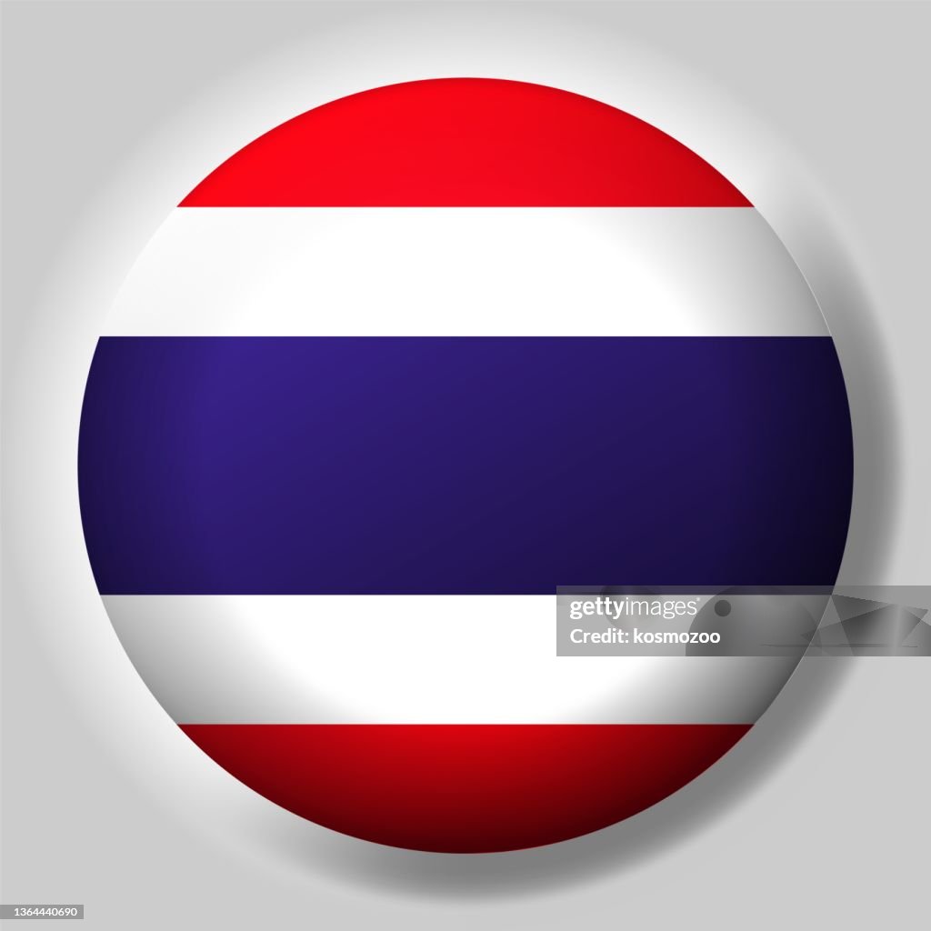 Flag of Thailand button