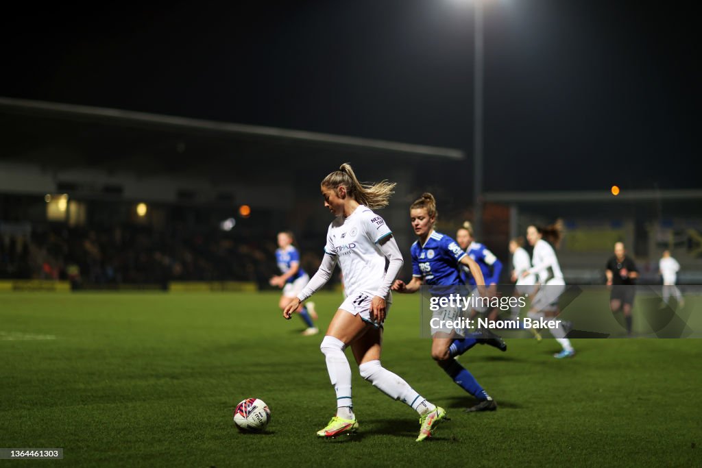 Leicester City Women v Manchester City Women - FA Women's Continental Tyres League Cup