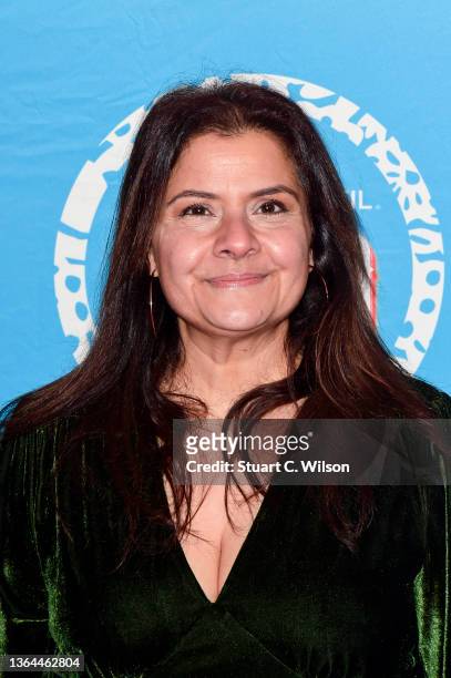 Nina Wadia attends Cirque du Soleil's "LUZIA" London Premiere at the Royal Albert Hall on January 13, 2022 in London, England.