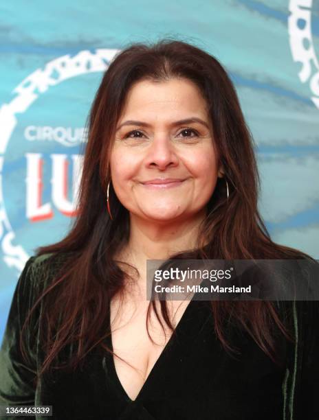 Nina Wadia attends Cirque du Soleil's "LUZIA" premiere at Royal Albert Hall on January 13, 2022 in London, England.