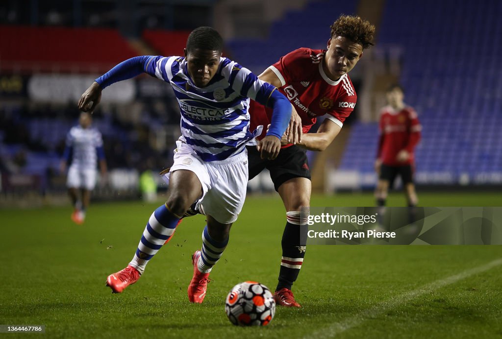 Reading U18 v Manchester United U18 - FA Youth Cup