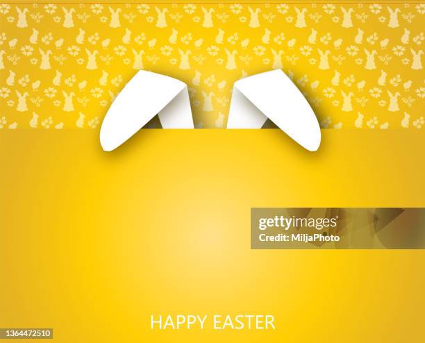 ilustrações de stock, clip art, desenhos animados e ícones de easter background illustration , greeting card - coelhinho da páscoa