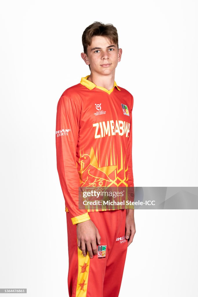 Stephen Rugg Zimbabwe Declan Rugg of Zimbabwe poses for a photo on January 10, 2022 in ...