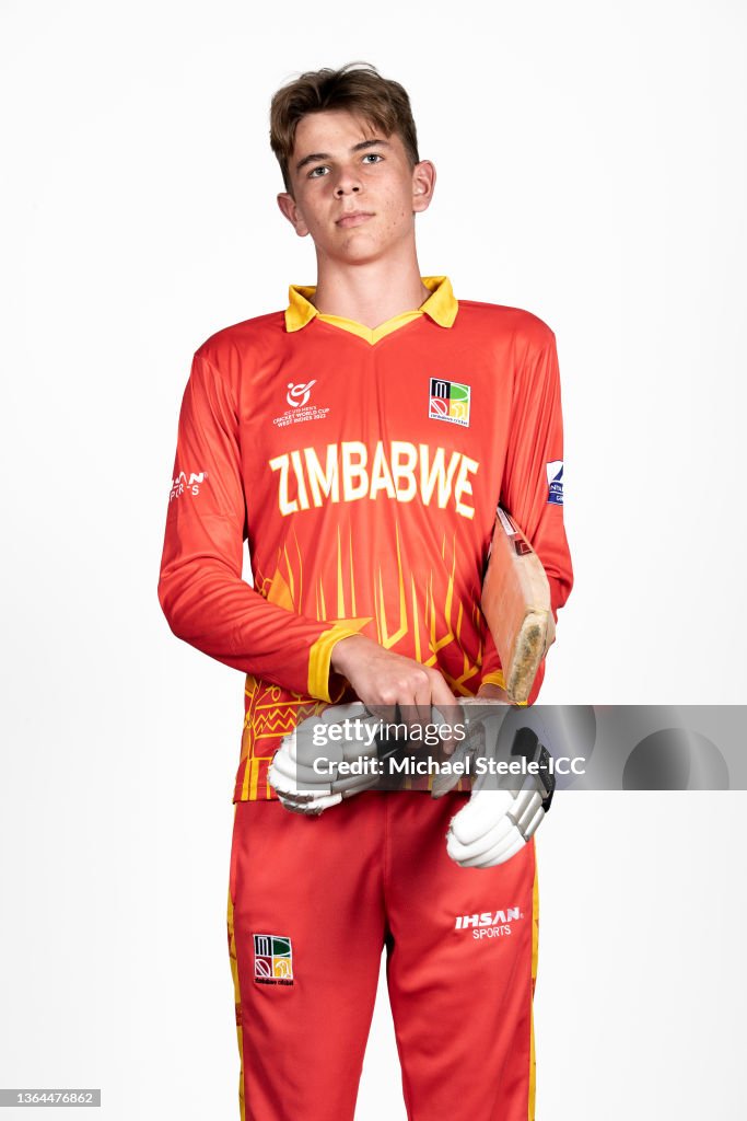 Stephen Rugg Zimbabwe Declan Rugg of Zimbabwe poses for a photo on January 10, 2022 in ...