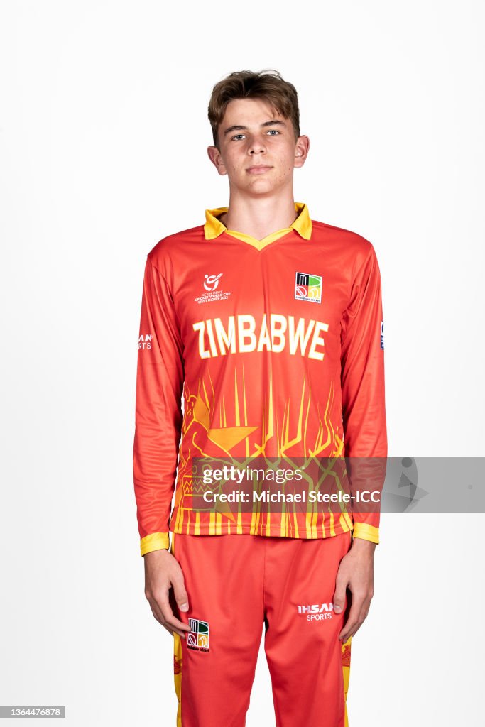 Stephen Rugg Zimbabwe Declan Rugg of Zimbabwe poses for a photo on January 10, 2022 in ...