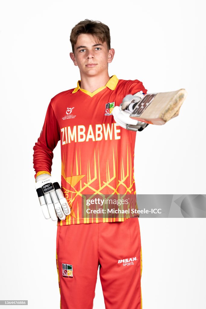 Stephen Rugg Zimbabwe Declan Rugg of Zimbabwe poses for a photo on January 10, 2022 in ...