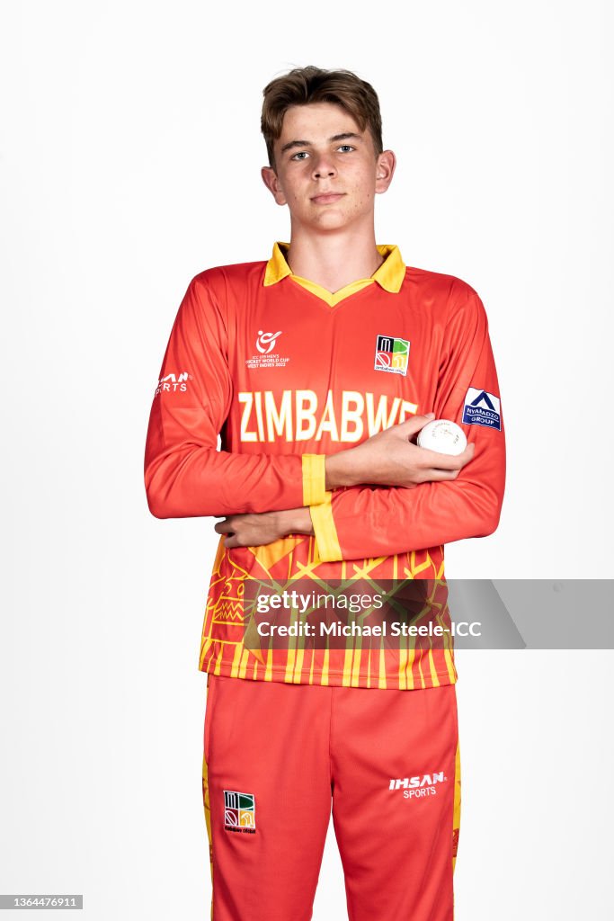 Stephen Rugg Zimbabwe Declan Rugg of Zimbabwe poses for a photo on January 10, 2022 in ...