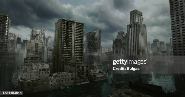 future war - destruction city stock pictures, royalty-free photos & images