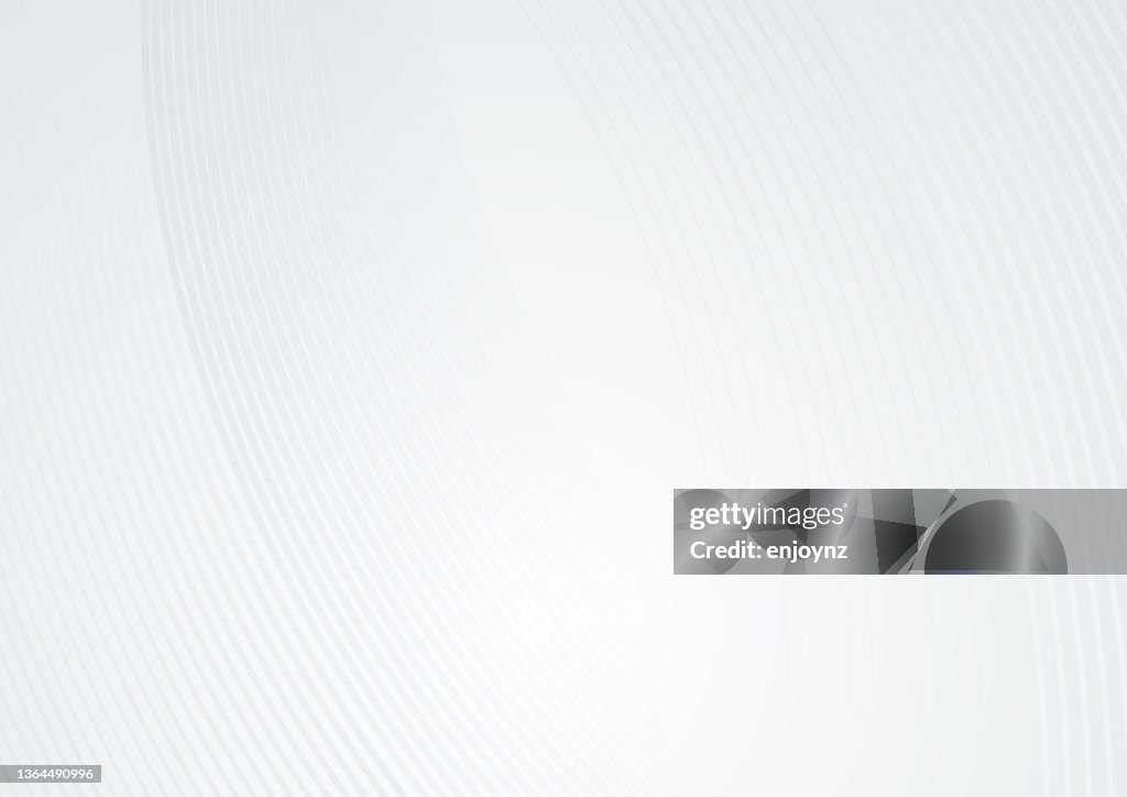 Fondo abstracto de patrón de líneas grises, plateadas y blancas