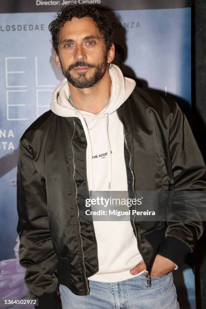 Actor, movie director, and producer Paco Leon poses at the photocall before the premiere of the Play 'El Perdón' starring Juana Acosta and Chevi...