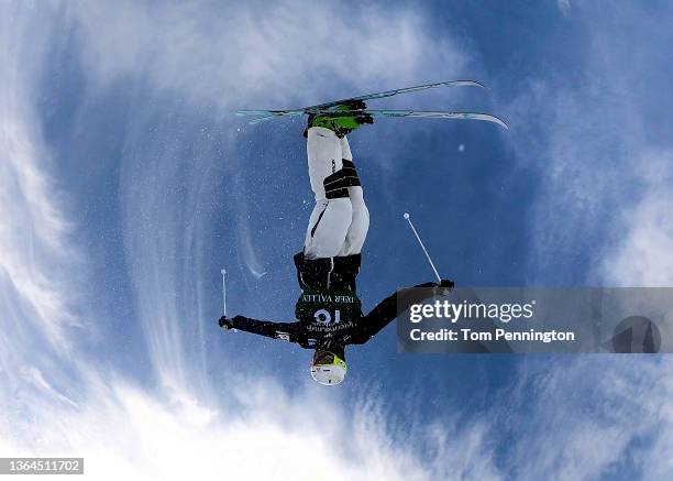 Brodie Summers of Team Australia takes a run for the Men's Mogul Training during the Intermountain Healthcare Freestyle International Ski World Cup...