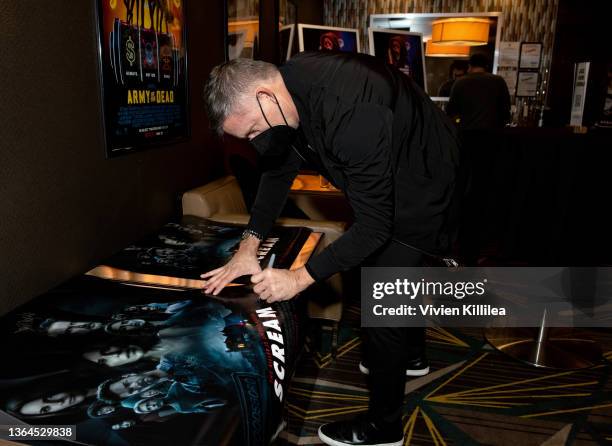 Kevin Williamson attends the Los Angeles Fan Screening and Q&A for 'SCREAM' at Cinemark Playa Vista and XD on January 13, 2022 in Los Angeles,...