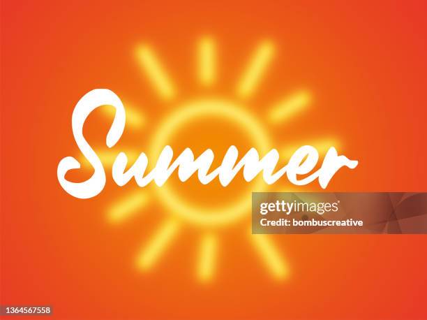 hallo sommer design - hello summer stock-grafiken, -clipart, -cartoons und -symbole