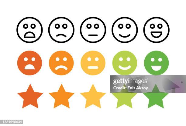 ilustrações de stock, clip art, desenhos animados e ícones de rating satisfaction - satisfação
