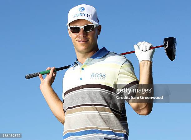 Ben Crane poses for a portrait during the pro-am round of the Hyundai Tournament of Champions at the Plantation course on January 5, 2012 in Kapalua,...