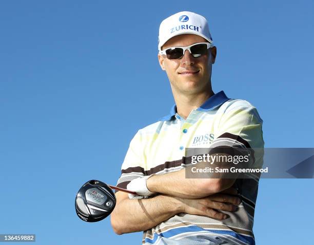 Ben Crane poses for a portrait during the pro-am round of the Hyundai Tournament of Champions at the Plantation course on January 5, 2012 in Kapalua,...