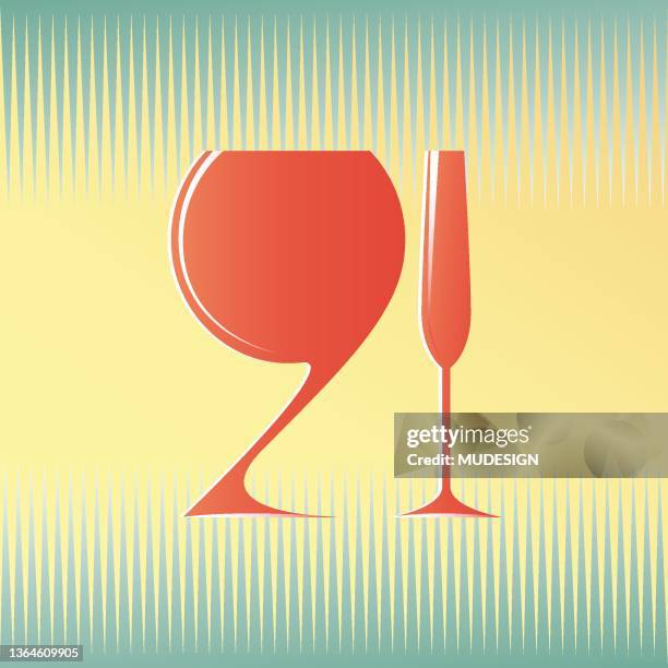 twenty first birthday celebration - 21st birthday stock illustrations