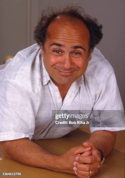 Actor Danny DeVito portrait session, June 12, 1986 in Los Angeles, California.