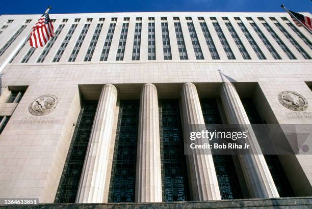 Exterior view of U.S. Federal Courthouse Los Angeles, March 9, 1993 in downtown Los Angeles, California.