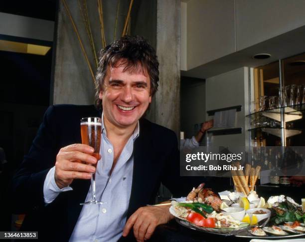 Dudley Moore portrait session, September 23, 1986 in Los Angeles, California.