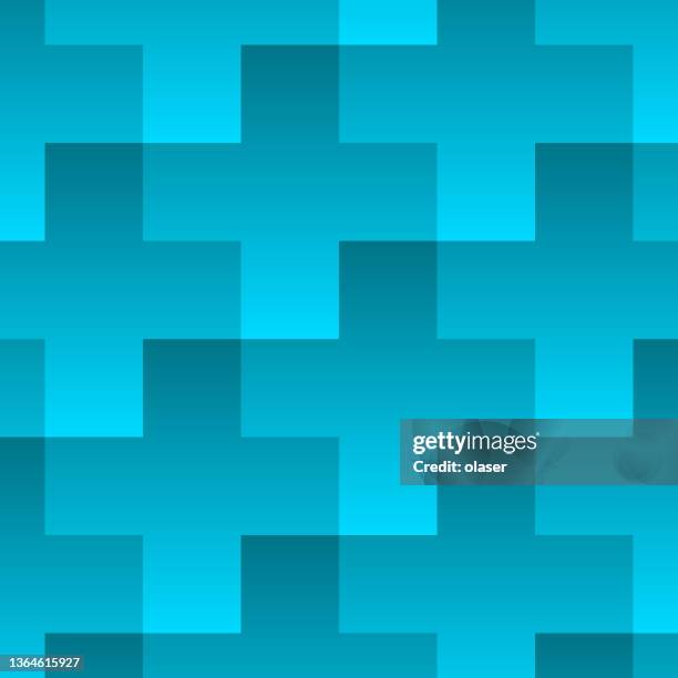 bildbanksillustrationer, clip art samt tecknat material och ikoner med turquoise plus symbols pattern - plustecken