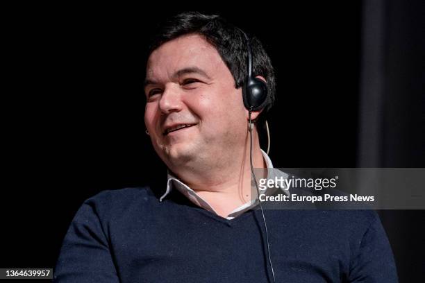 The economist Thomas Piketty, participates in the dialogue 'Transforming the present, imagining the future: beyond precariousness and inequalities'...