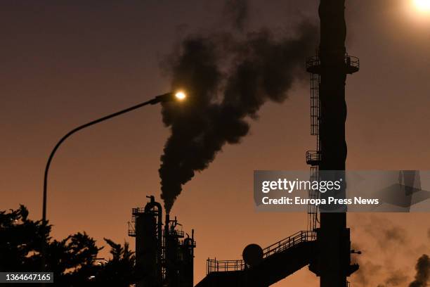 General view of the IQOXE factory, where a rally was held to demand the implementation of safety measures against chemical accidents, on 14 January,...