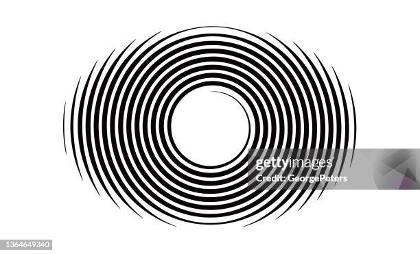 ilustraciones, imágenes clip art, dibujos animados e iconos de stock de patrón concéntrico en espiral - concentric circle graphics