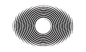 Spiral concentric pattern