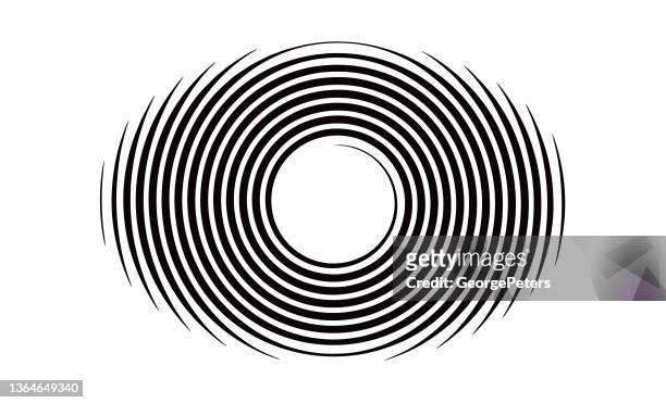 spiral concentric pattern - spiral stock illustrations