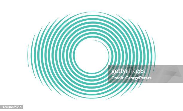 spiralförmiges konzentrisches muster - farbsättigung stock-grafiken, -clipart, -cartoons und -symbole