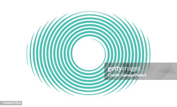 spiral concentric pattern - awareness and vision stock illustrations