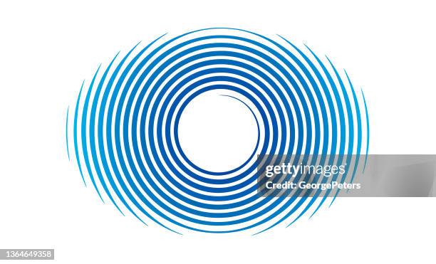 spiral concentric pattern - twisted stock illustrations